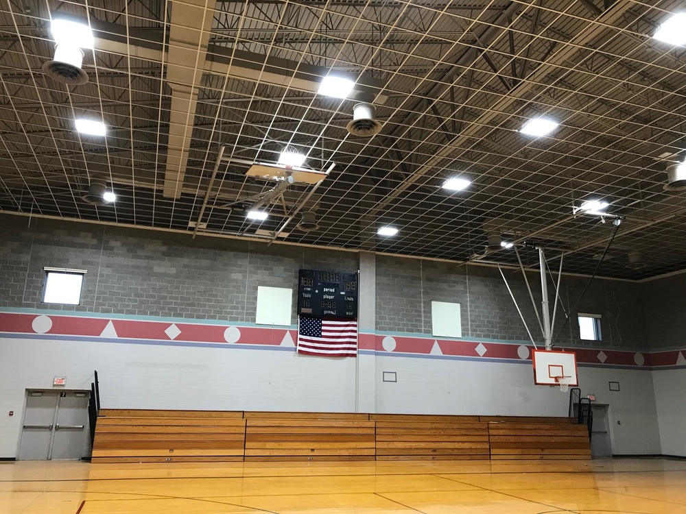  Drop ceiling in the Gymnasium. 