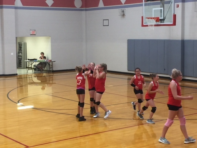Westview 6th grade Volleyball gets first win!!