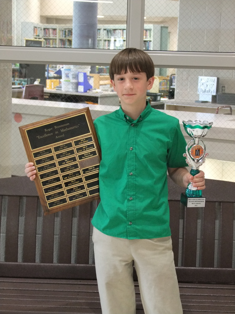 Roger Brenneman Math Award Winner 