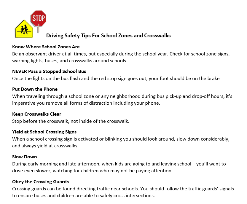 School Zone Safety Topeka Elementary