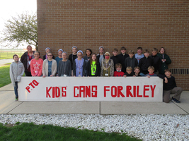 Riley Can Drive Pizza Party 6th Grade winning Class 6E