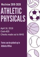 Athletic Physicals Offered at Westview