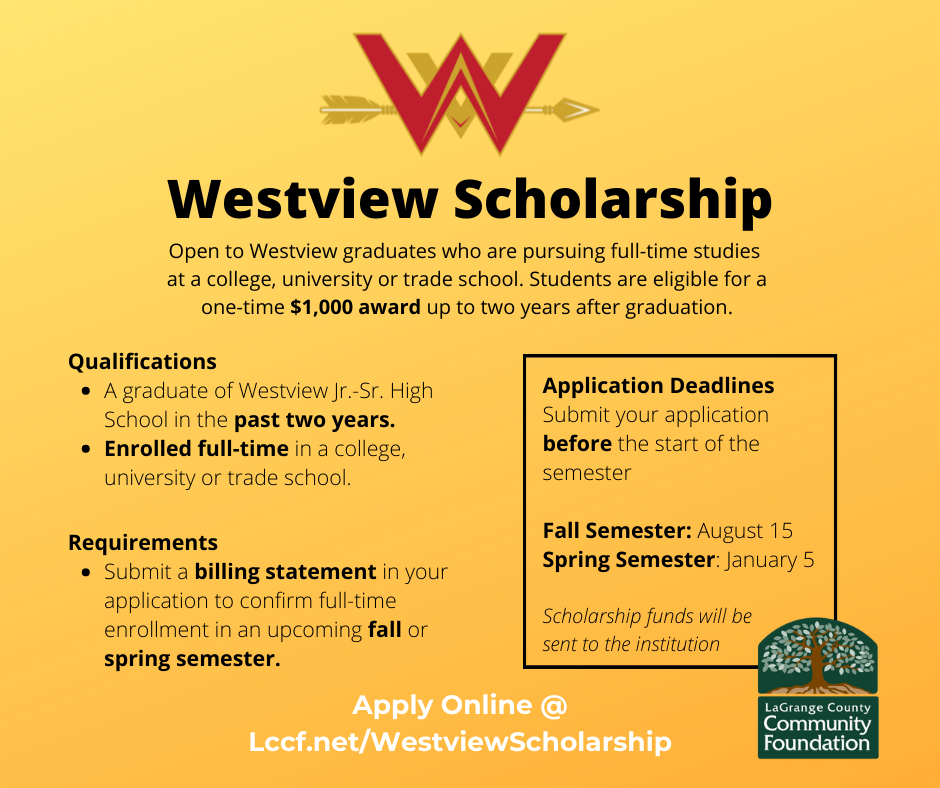 Westview Scholarship