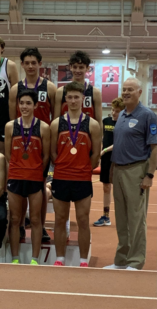 Adrian Miller, Lyndon Miller, Noah Bontrager, Adrian L Miller 7th Boys Distance Medley Hoosier State Relays