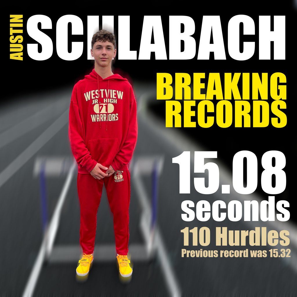 Austin Schlabach 110 Hurdles School Record
